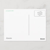 Carte Postale Lapin orange (Dos)