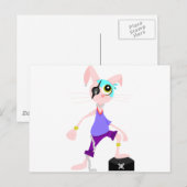 Carte Postale Lapin pirate (Devant / Derrière)
