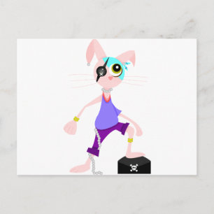 Carte Postale Lapin pirate
