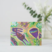 Carte Postale Lapin pourpre (Debout devant)