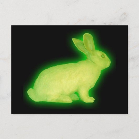 Carte Postale lapin radioactif (Devant)