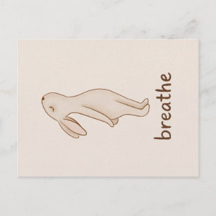Carte postale Lapin Respirer