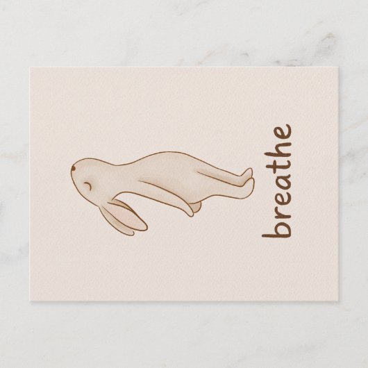 Carte postale Lapin Respirer (Devant)