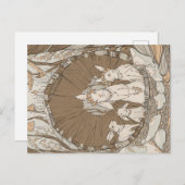 Carte Postale Lapin Retro vintage (Devant / Derrière)