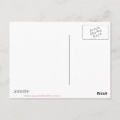 Carte Postale Lapin rose (Dos)