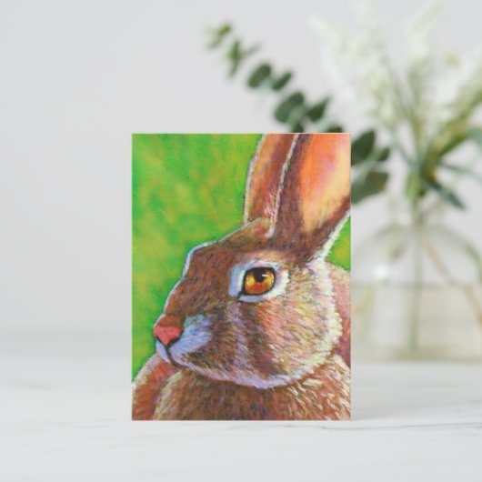 Carte Postale Lapin Sage (Debout devant)