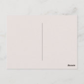 Carte Postale Lapin soufflant du bubble gum avec des rayures de (Dos)