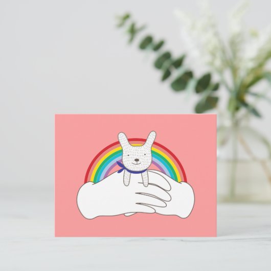 Carte Postale Lapin sucré (Debout devant)