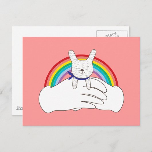 Carte Postale Lapin sucré (Devant / Derrière)