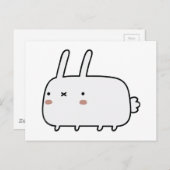 Carte Postale Lapin Timid (Devant / Derrière)