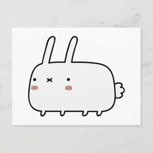 Carte Postale Lapin Timid (Devant)