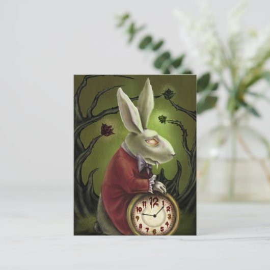 Carte Postale Lapin Vampire blanc (Debout devant)