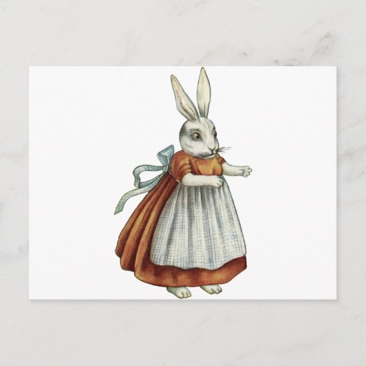 Carte Postale Lapin vintage (Devant)