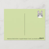 Carte Postale Lapins de Kawaii Bunny (Dos)