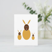 Carte Postale Lapins de moutarde (Debout devant)