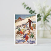 Carte Postale Lapins de ski sur St. Anton, Tyrol, Autriche (Debout devant)