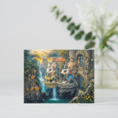 Carte Postale Lapins magiques steampunk (Debout devant)