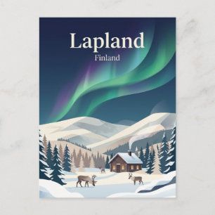 Carte Postale Laponie Finlande