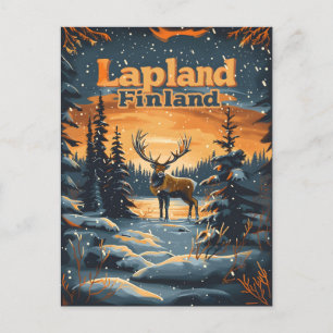 Carte Postale Laponie Finlande