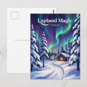 Carte Postale Laponie Finlande (Devant / Derrière)