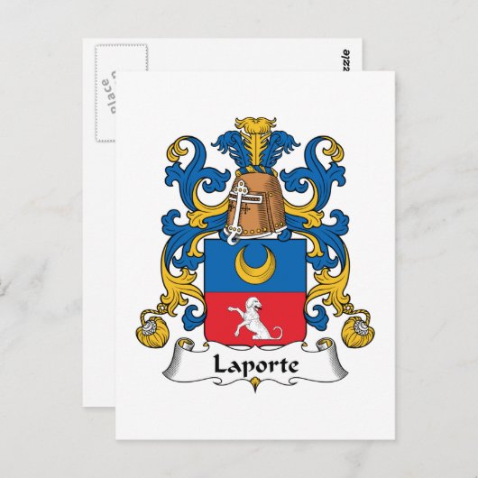 Carte Postale Laporte Famille Crest (Devant / Derrière)