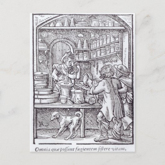 Carte Postale L'Apothecaire, publié par Hartman Schopper (Devant)