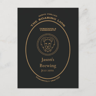 Carte Postale L'Apothicaire Personnel du Lion Rugissant Zodiaque