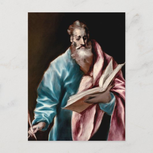 Carte Postale L'apôtre St. Matthieu par El Greco (Devant)