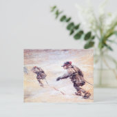 Carte Postale Lappar en tempête de neige (Debout devant)
