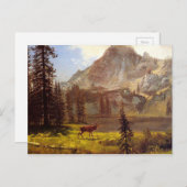 Carte Postale L'Appel de la forêt par Albert Bierstadt 1876–77 (Devant / Derrière)