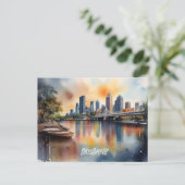 Carte Postale L'aquarelle de Brisbane (Debout devant)