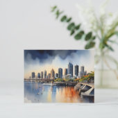 Carte Postale L'aquarelle de Brisbane (Debout devant)