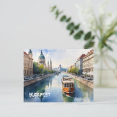 Carte Postale L'aquarelle de Budapest (Debout devant)