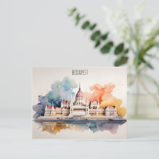 Carte Postale L'aquarelle de Budapest (Debout devant)
