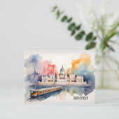 Carte Postale L'aquarelle de Budapest (Debout devant)