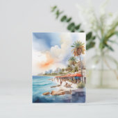 Carte Postale L'aquarelle de Cancun (Debout devant)