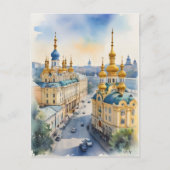 Carte Postale L'aquarelle de Kiev (Devant)