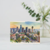 Carte Postale L'aquarelle de Los Angeles (Debout devant)