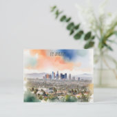 Carte Postale L'aquarelle de Los Angeles (Debout devant)
