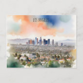 Carte Postale L'aquarelle de Los Angeles (Devant)