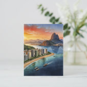 Carte Postale L'aquarelle de Rio de Janeiro (Debout devant)