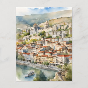 Carte Postale L'aquarelle de Tbilissi
