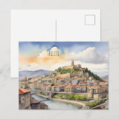 Carte Postale L'aquarelle de Tbilissi (Devant / Derrière)