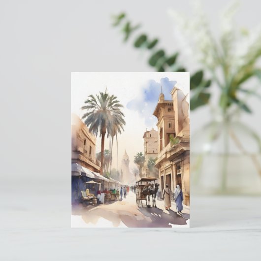 Carte Postale L'aquarelle du Caire (Debout devant)