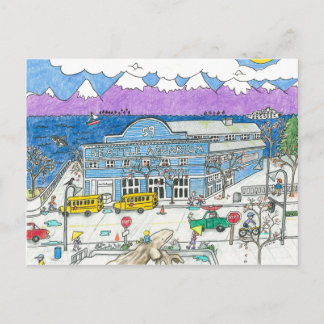 Carte Postale L'Aquarium de Seattle