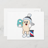 Carte Postale Laque comme coiffeur avec des ciseaux (Devant / Derrière)