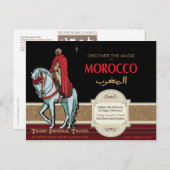 Carte Postale L'arabe monté (Devant / Derrière)