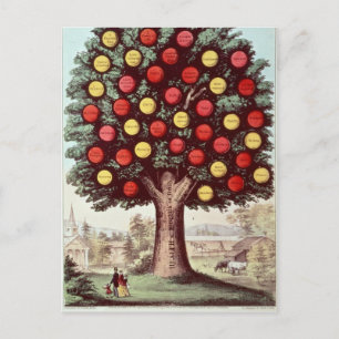Carte Postale L'arbre de la tempérance, 1872