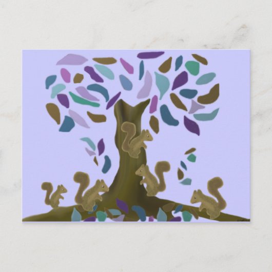 Carte Postale L'arbre de l'écureuil (Devant)