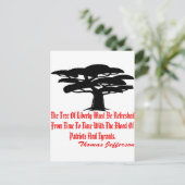 Carte Postale L'Arbre De Liberté Doit Être Rafraîchi De Temps En (Debout devant)